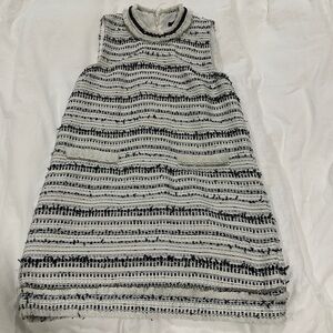Rachel Zoe Tweed Sleeveless Crew Neck Dress